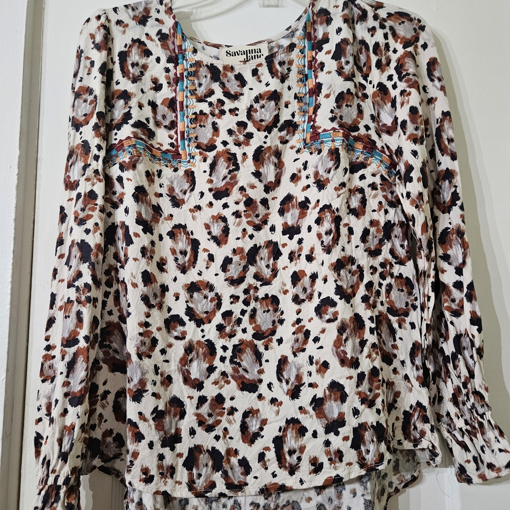 Savanna Jane Leopard Print Women's Top